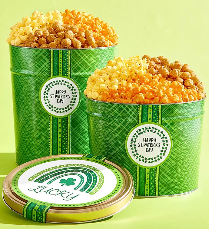 Happy St Patrick's Day Popcorn Tins